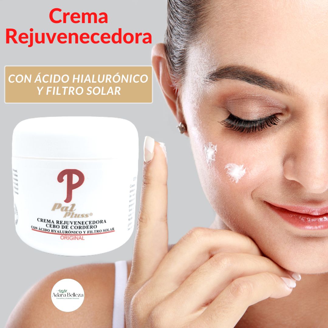 Crema Rejuvenecedora Pal Pluss Con Ácido Hialurónico y Filtro Solar