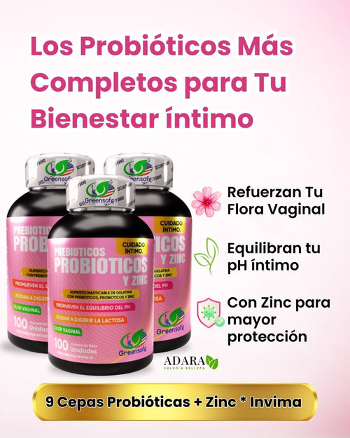 Prebióticos Probióticos y Zinc