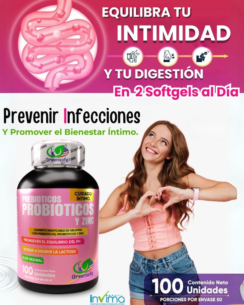 Prebióticos Probióticos y Zinc