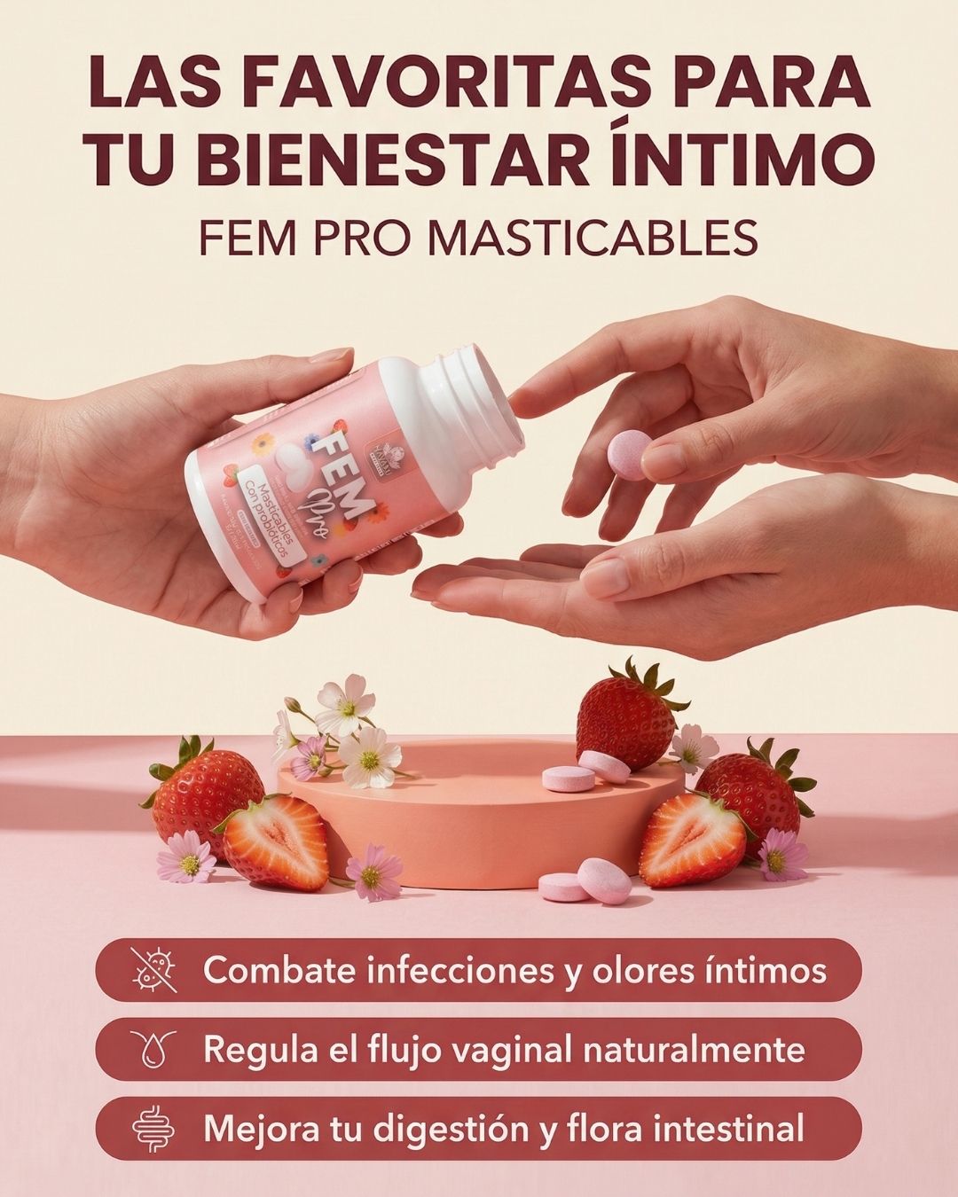 FEM Pro - Probióticos Masticables