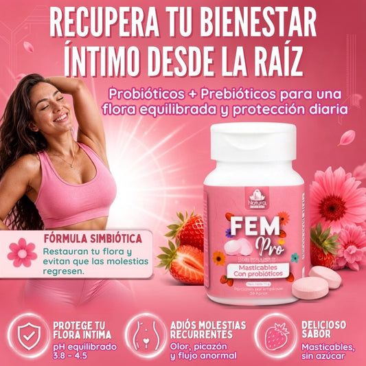 FEM Pro - Probióticos Masticables