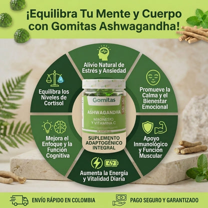 Gomitas Ashwagandha + Magnesio y Vita C