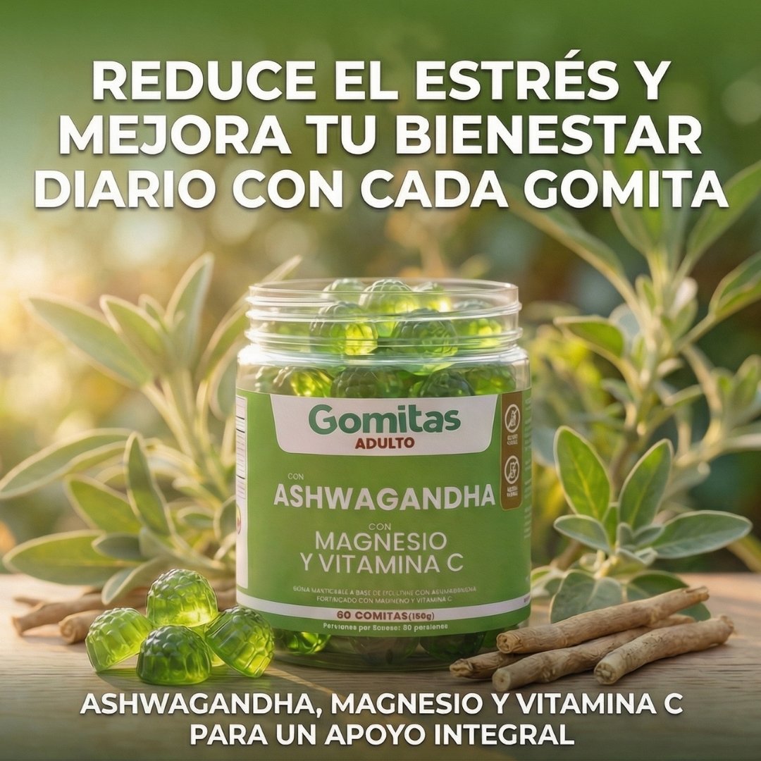 Gomitas Ashwagandha + Magnesio y Vita C