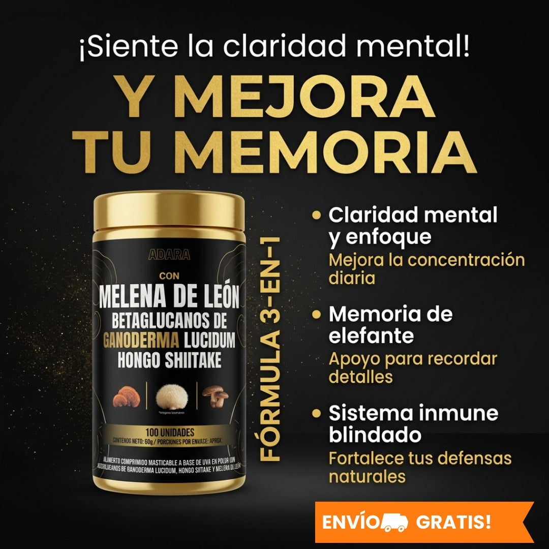 Melena de León + Ganoderma + Shiitake