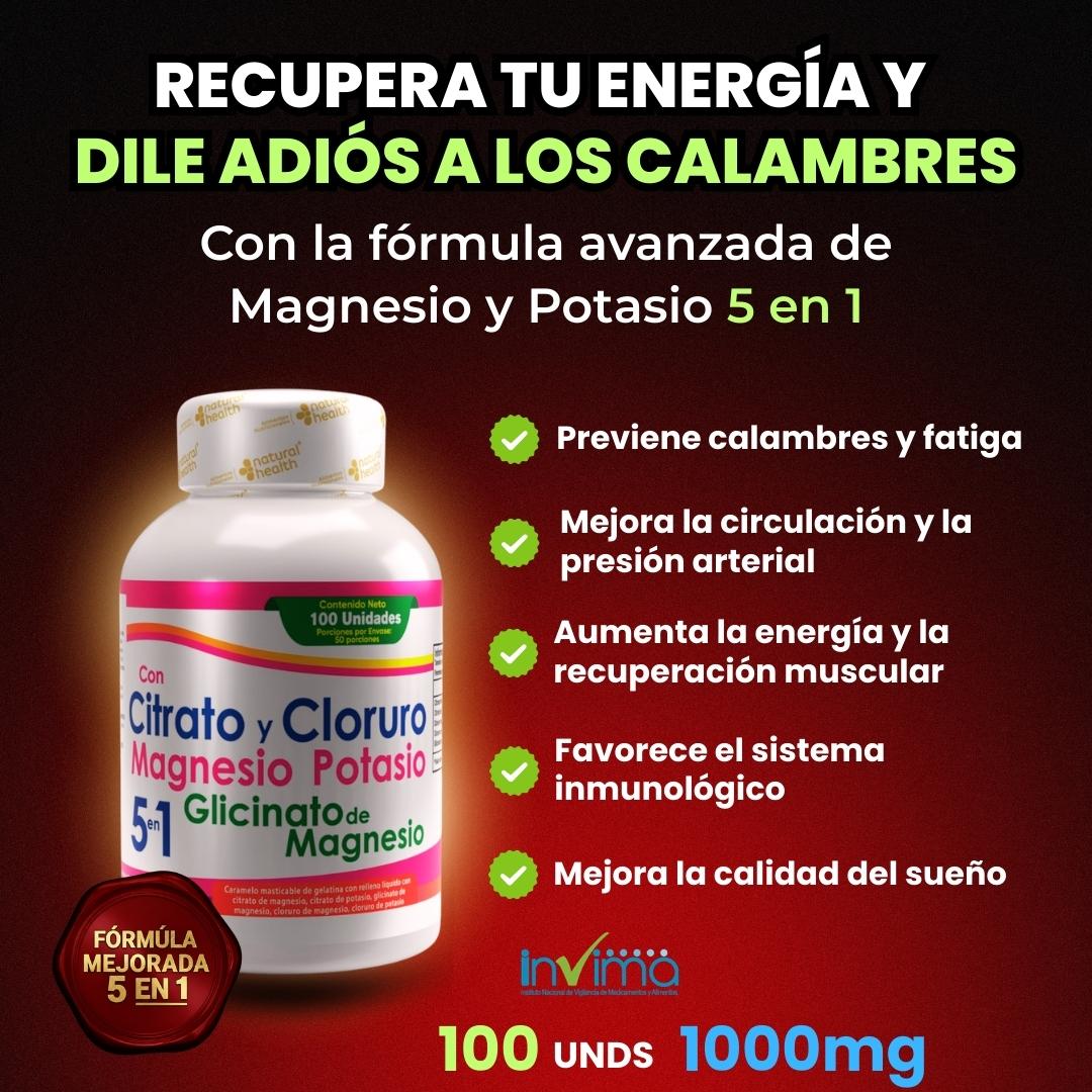 Magnesio y Potasio 5 en 1