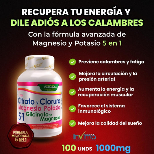 Magnesio y Potasio 5 en 1