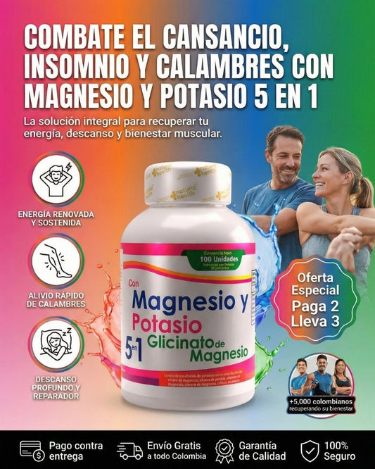 Magnesio y Potasio 5 en 1