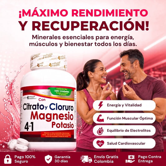 Magnesio y Potasio 4 en 1