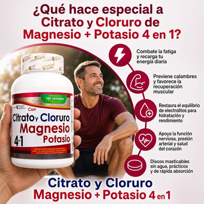 Magnesio y Potasio 4 en 1