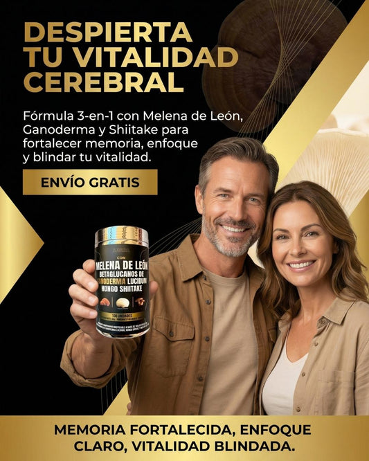 Melena de León + Ganoderma + Shiitake