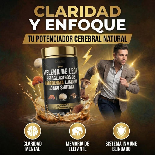 Melena de León + Ganoderma + Shiitake
