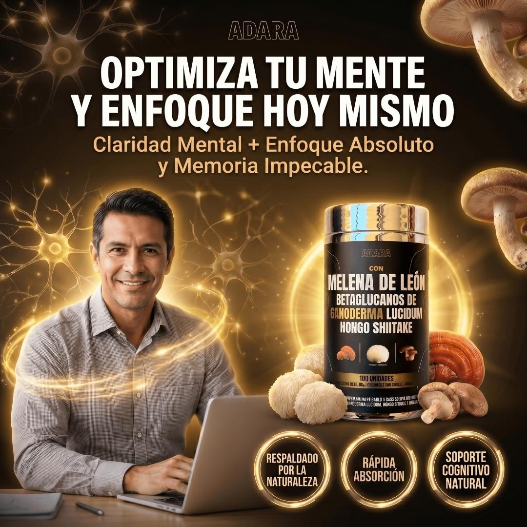 Melena de León + Ganoderma + Shiitake