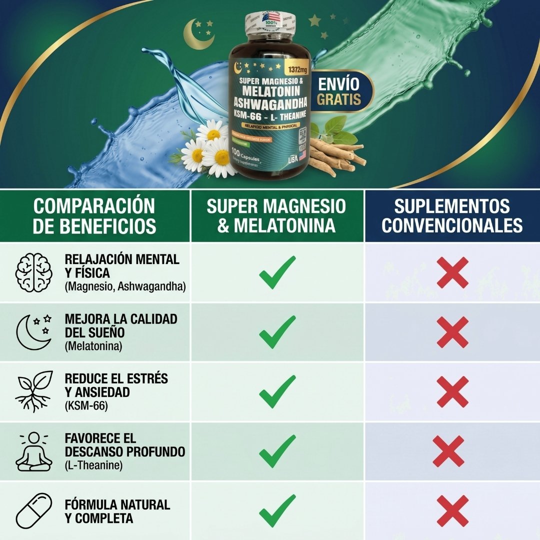 Super Magnesio Ashwagandha Melatonina