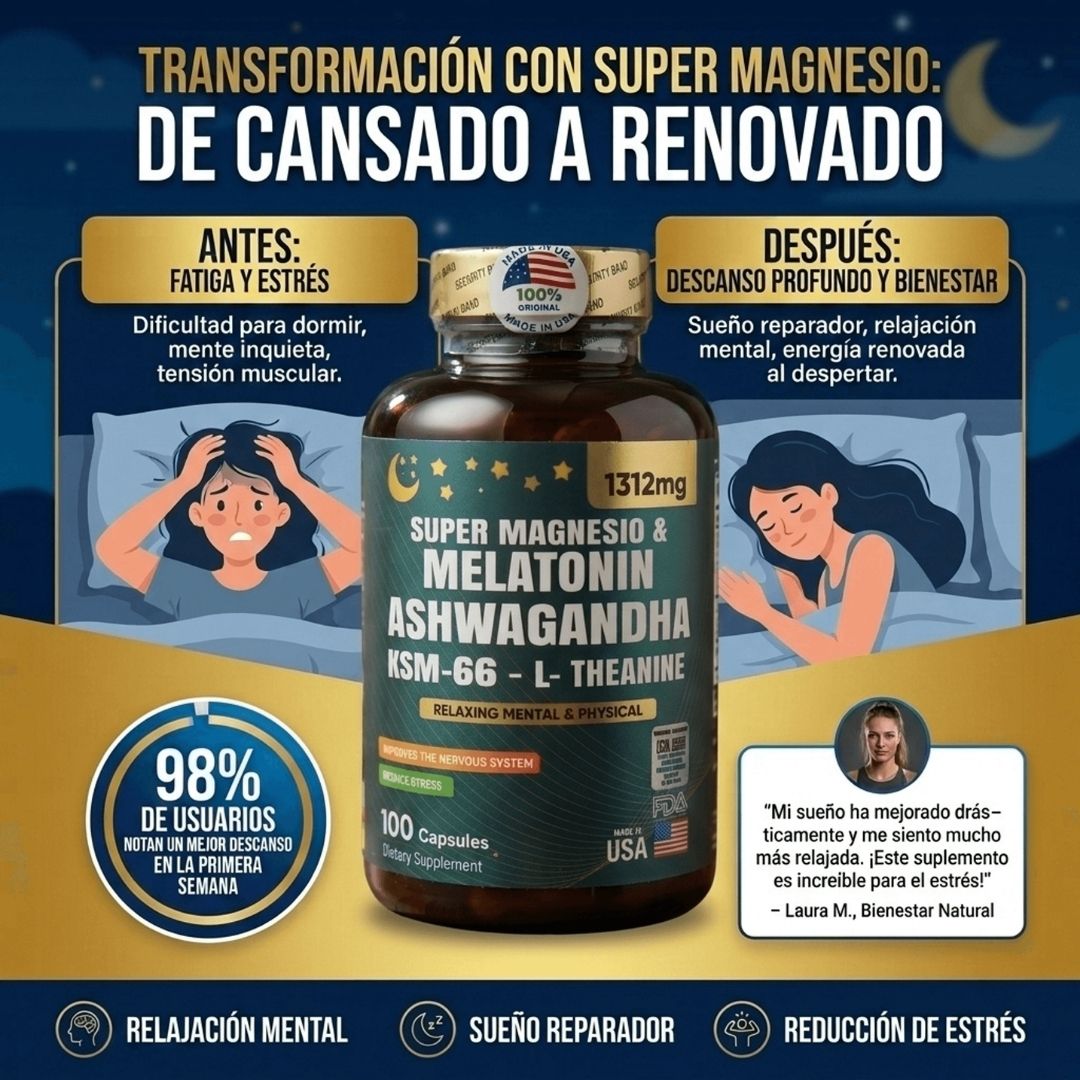 Super Magnesio Ashwagandha Melatonina