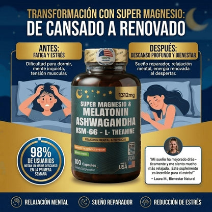 Super Magnesio Ashwagandha Melatonina