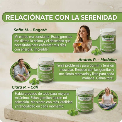 Gomitas Ashwagandha + Magnesio y Vita C