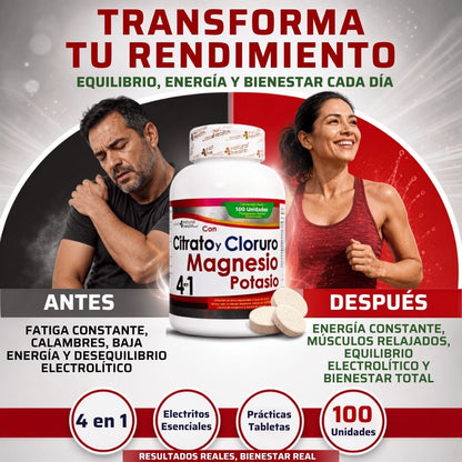 Magnesio y Potasio 4 en 1
